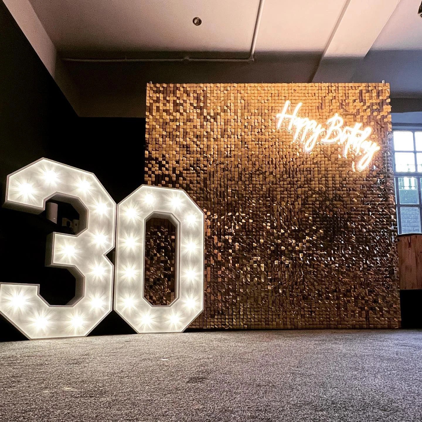 Gold Sequins Backdrop-N256G