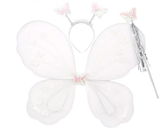 White Butterfly Set-AH431-126/3