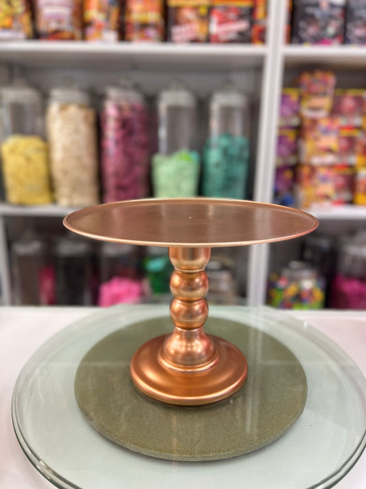 Cake Stand - Rose Gold - Large For Rent