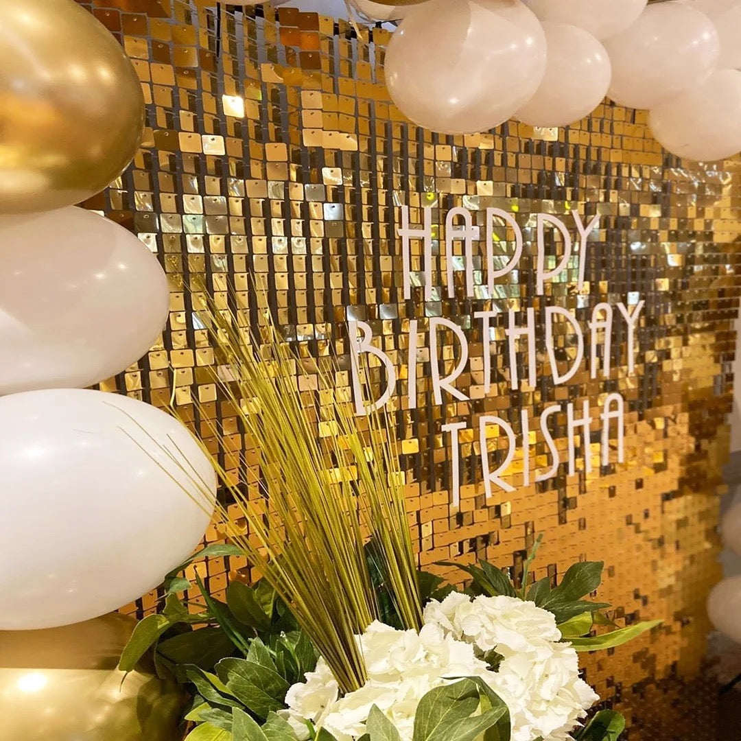 Gold Sequins Backdrop-N256G