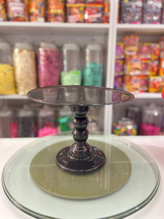 Cake Stand - Black - Large-For Rent