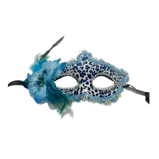 Baby Blue & White Flower Eye Mask AH1563-BL