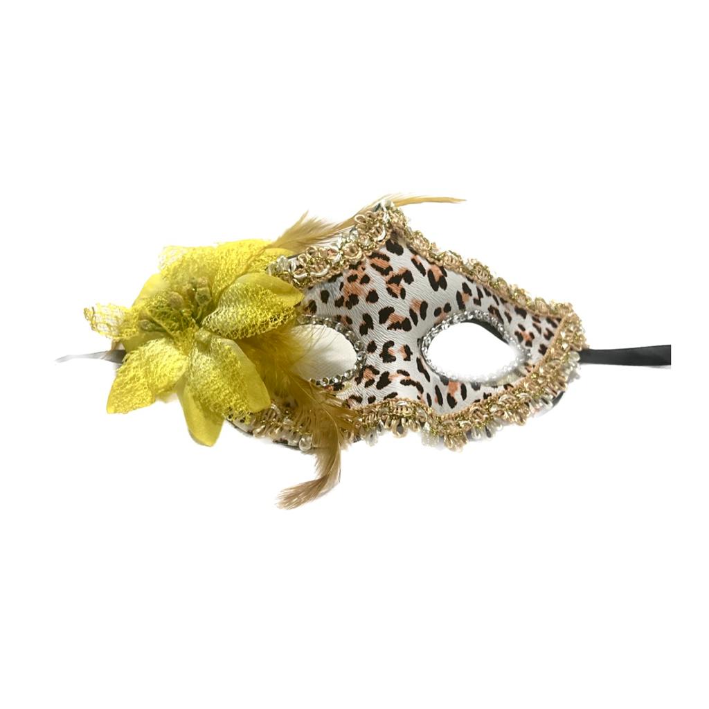 Gold & White Flower Eye Mask -AH1563-GW