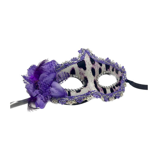 Purple & White Flower Eye Mask- AH1563PU