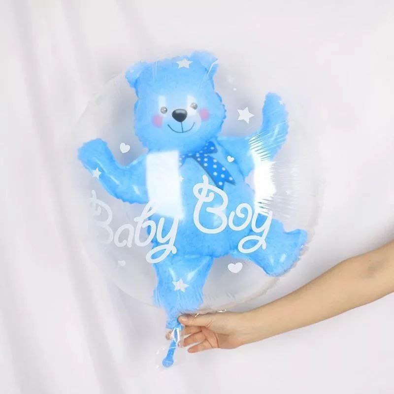 New Baby Balloon  -22" Bear Boy Bubble