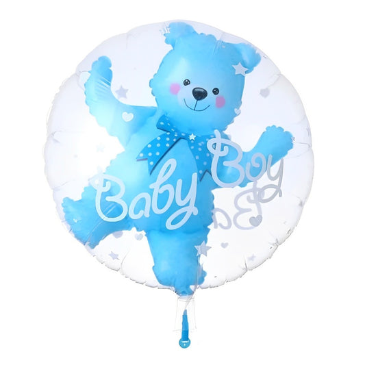 New Baby Balloon  -22" Bear Boy Bubble