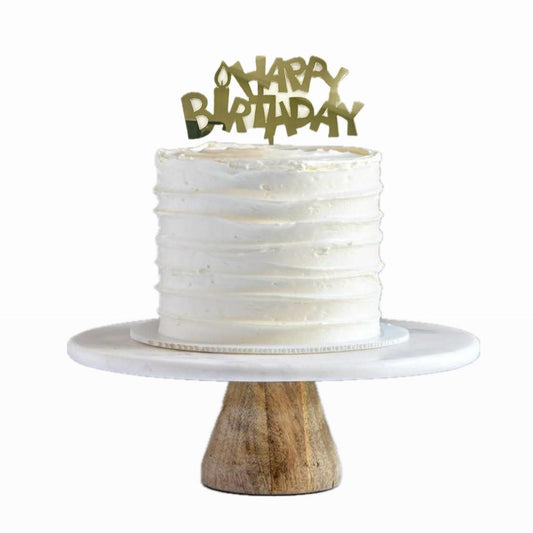 Happy Birthday Cake Topper T0123G