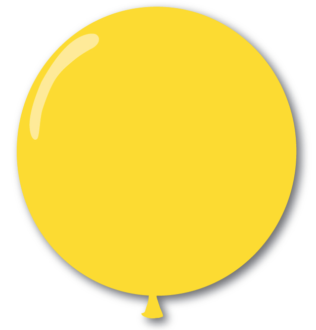 Helium Balloon 36 Inch N250P-Yellow-80