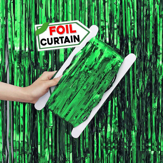 2M Green FOIL CURTAIN- B073GR