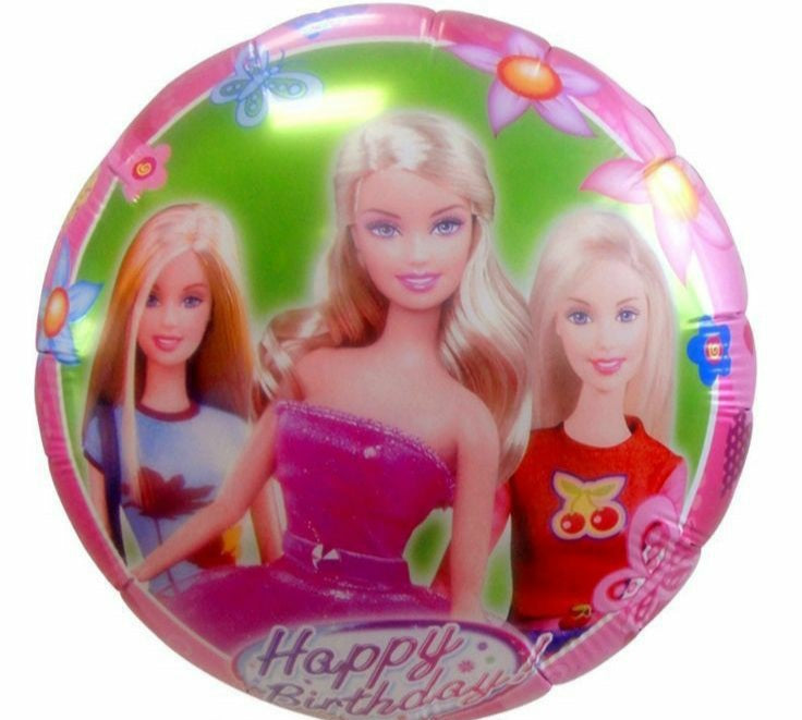 Birthday Balloon-Happy Birthday Barbie-18"-13