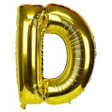 Balloon Gold Letter (D)