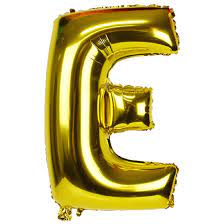 Balloon Gold Letter (E)