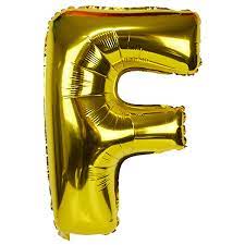 Balloon Gold Letter (F)