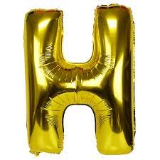 Balloon Gold Letter (H)