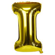 Balloon Gold Letter (I)