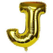 Balloon Gold Letter (J)