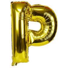 Balloon Gold Letter (P)