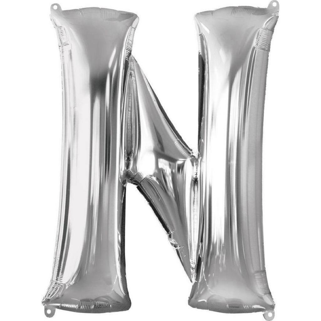 Balloon Silver Letter (N)