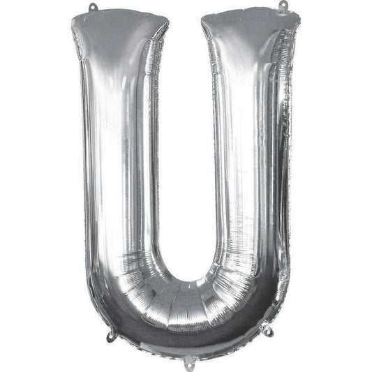 Balloon Silver Letter (U)