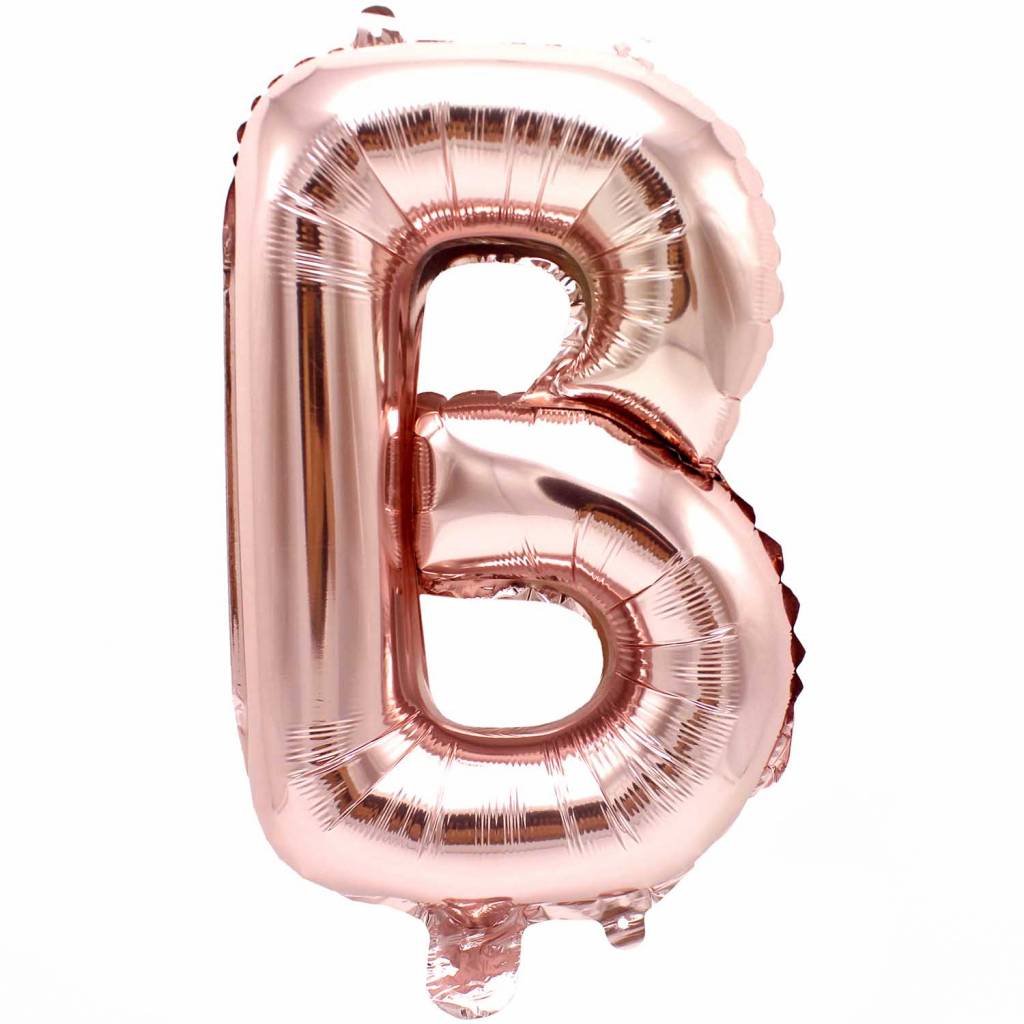 Balloon Gold Rose Letter (B)