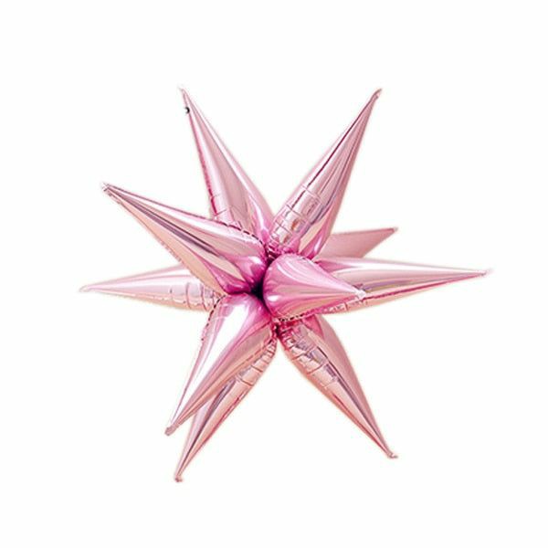 Pink Star-burst Balloon