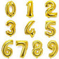 Gold Balloon Number 17"