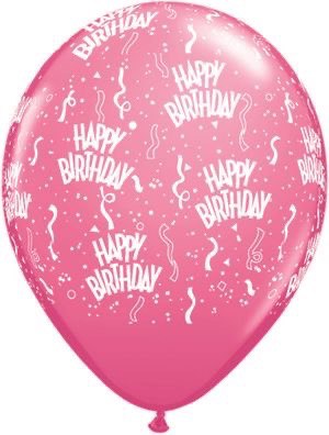 Helium Latex Balloon-Happy Birthday
