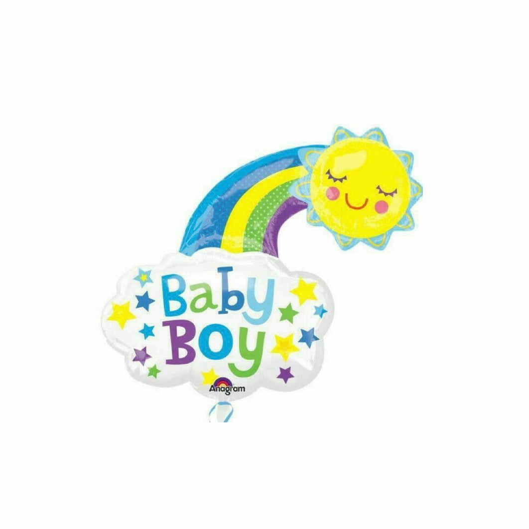 New Baby Balloon-Cloud boy 24"