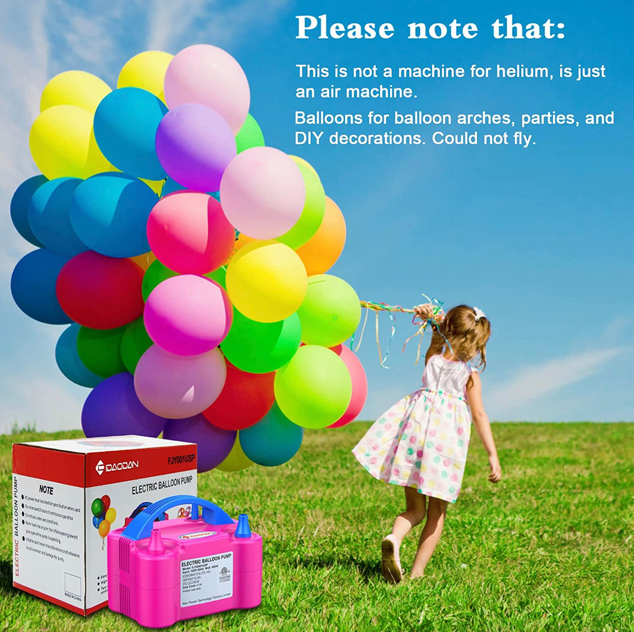 Electric Air Balloon Pump