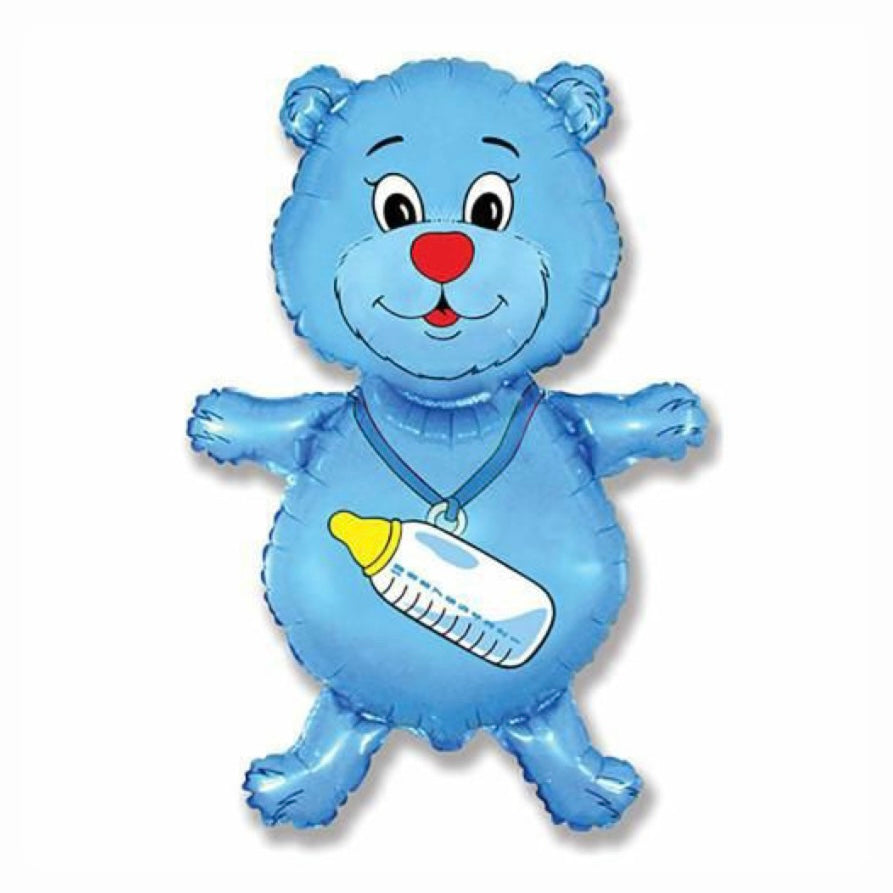 New Baby Balloon-Bear Blue 28"-71