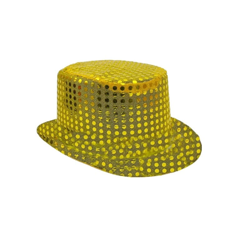 Gold Sequin Hat AH1527-1-GO-90