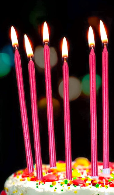 Red Metallic Candles