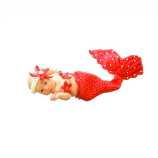 Red Mermaid Newborn girl costume NAB03-88