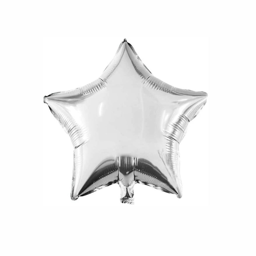 Silver Star Balloon-18"-24