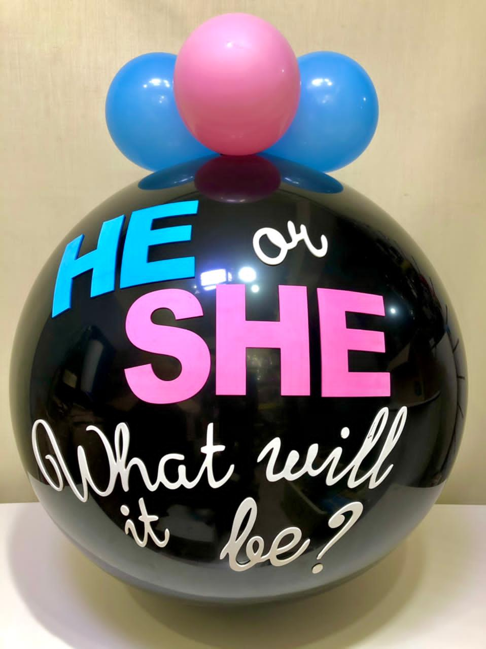 Gender Reveal He or She Pop Balloon -30