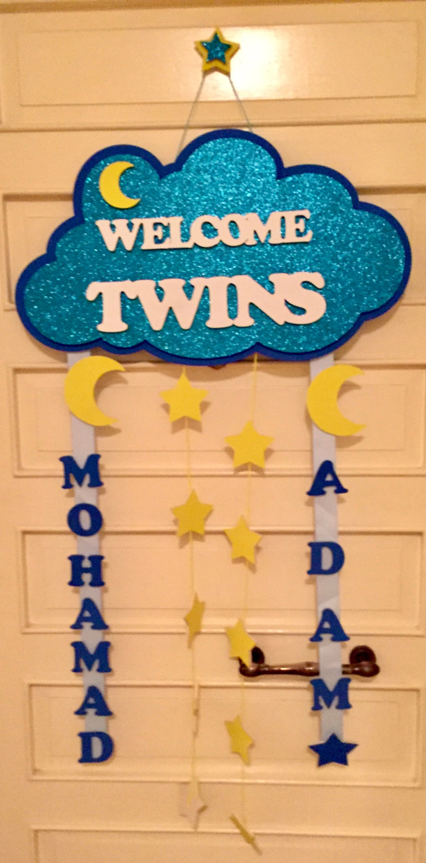 Door Decoration Baby Baby Twins