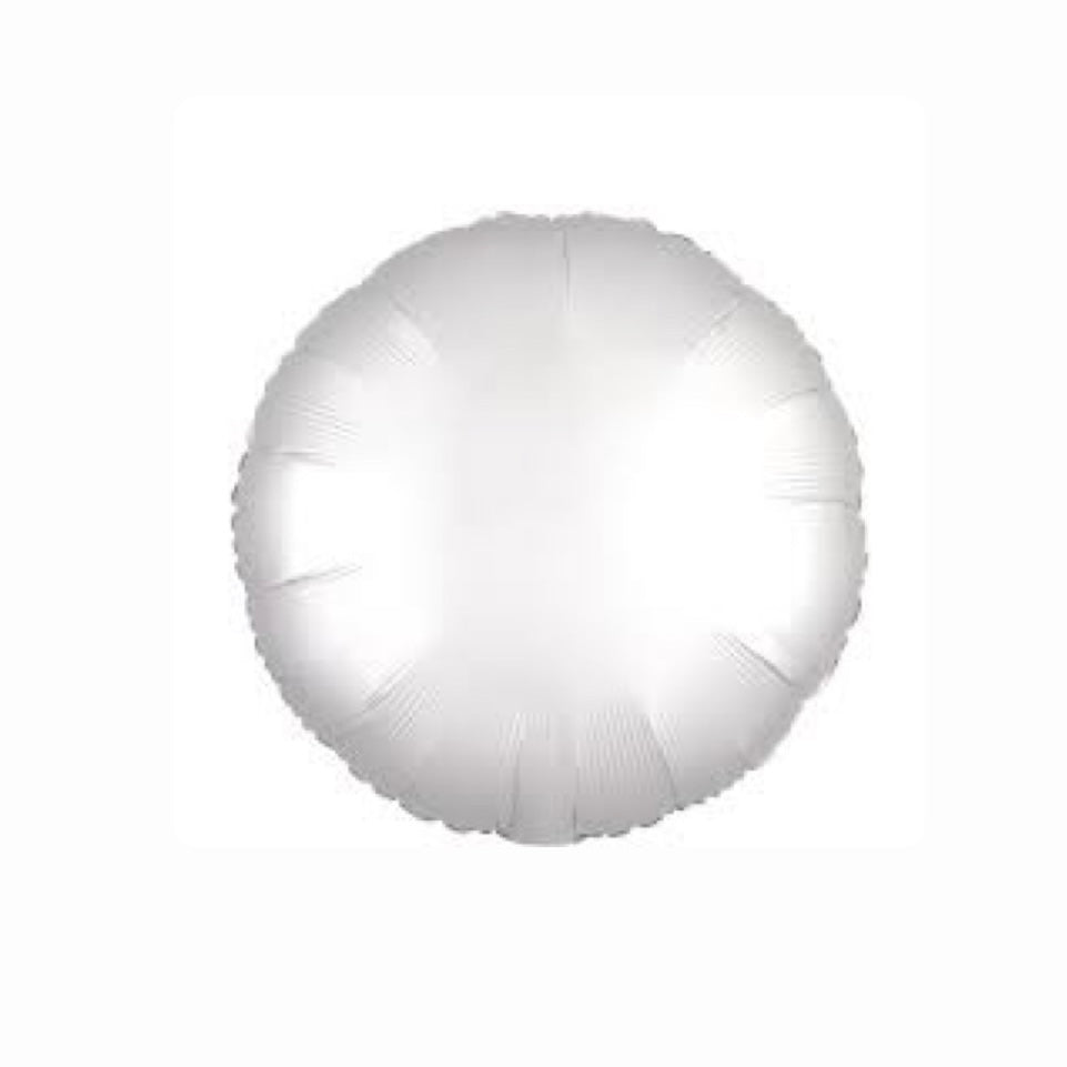 White Round Balloon 18"-23