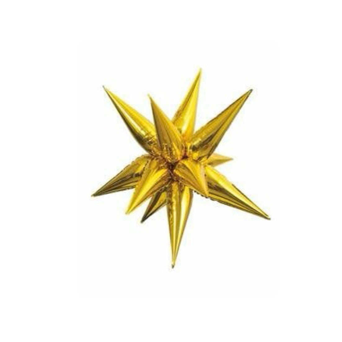 Gold Star-burst Balloon