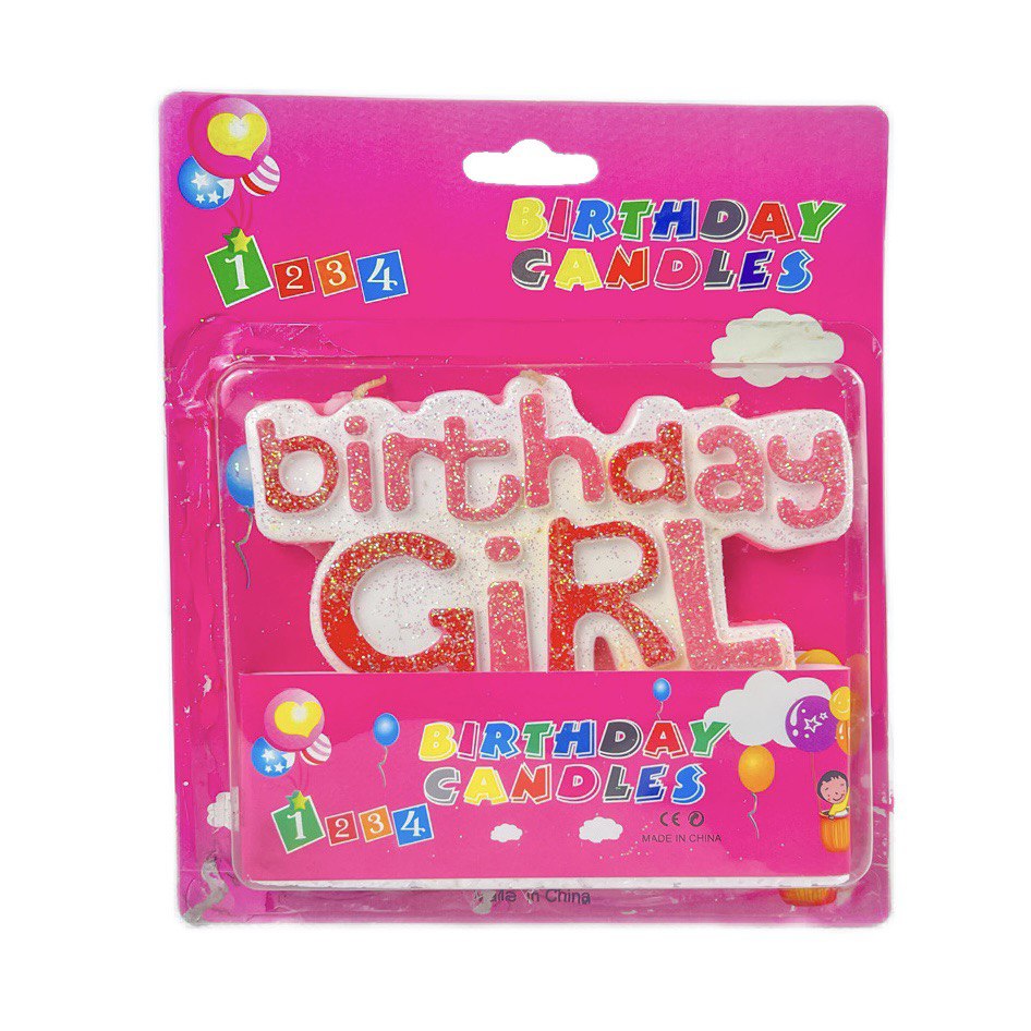 Candle Birthday Girl Topper-AH 1421