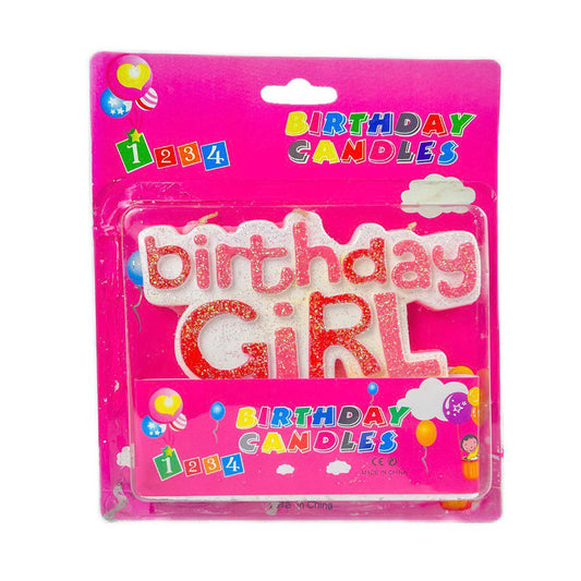 Candle Birthday Girl Topper-AH 1421