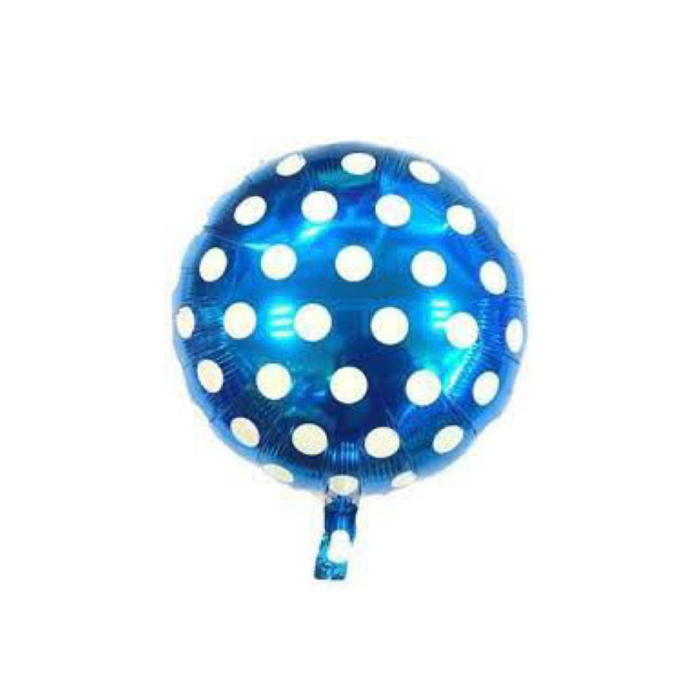 Blue Dots Balloon 18"