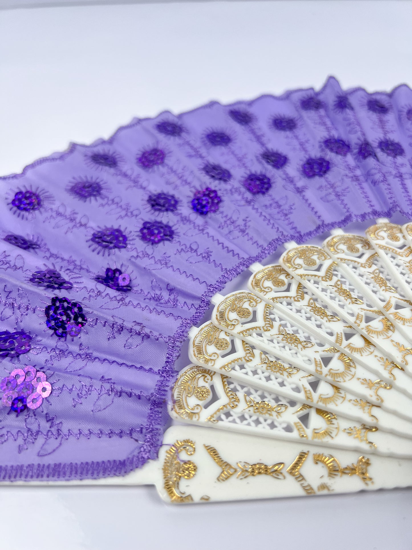 Hand Fan Purple -103