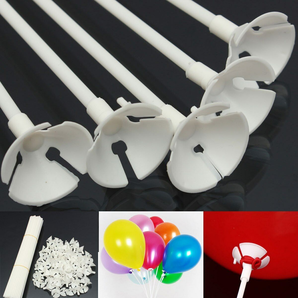 White Balloon Holder