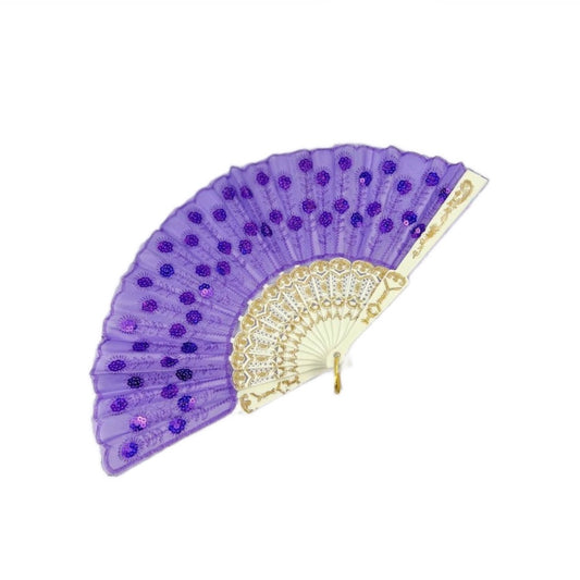 Hand Fan Purple -103