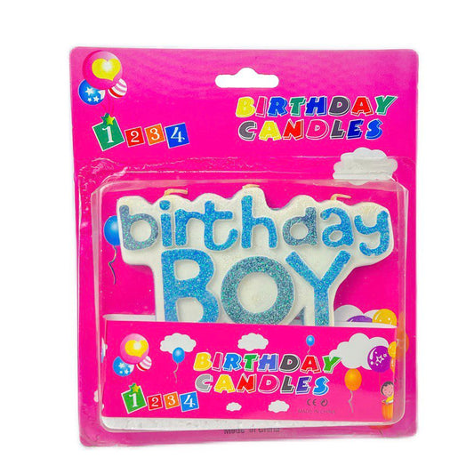 Candle Birthday Boy Topper