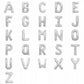 Silver Balloons Letter 42"(100 cm)