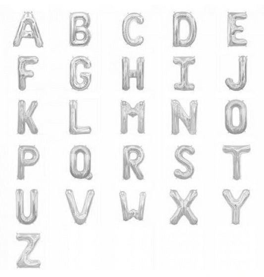 Silver Balloon Letter  17"